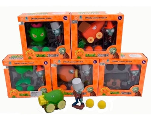 Muñecos Plantas Zombies Con Accesorios 1866536