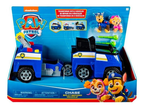 Paw Patrol Vehículo Transformable 2 En 1 Con Lanzador 16789