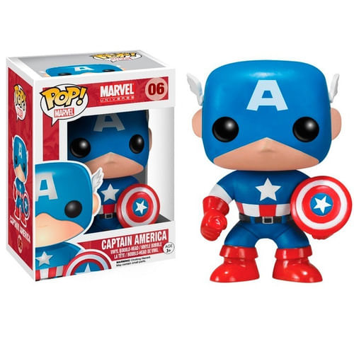 Funko Pop Marvel Capitan America Bobble 06 2224