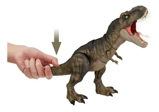 Dinosaurio T-rex Jurassic World Ruge Y Golpea Hdy55 Mattel