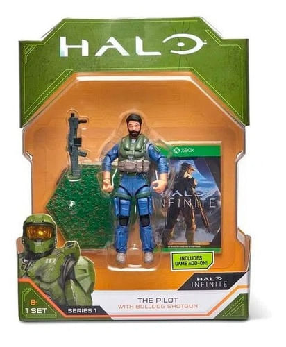 Figura Articulada Jazwares Halo The Pilot 10 Cm 86113tp
