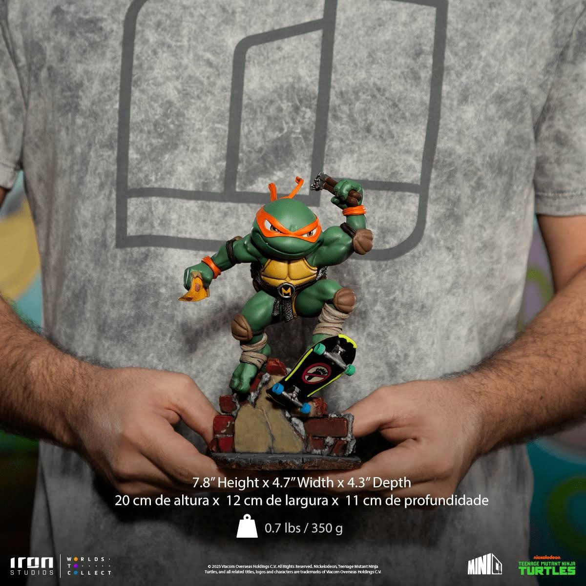 Figura Minico Michelangelo Tortugas Ninja 61922 Iron Studios