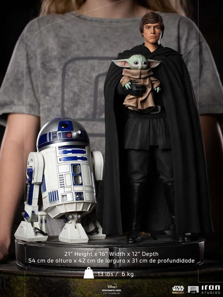 Luke R2-d2 And Grogu 1:4 The Mandalorian 49321 Iron Studios