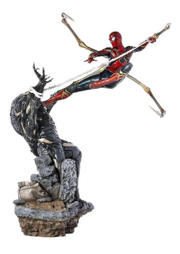 Figura Avengers Iron Spider Vs Outrider 1:10 Iron Studios
