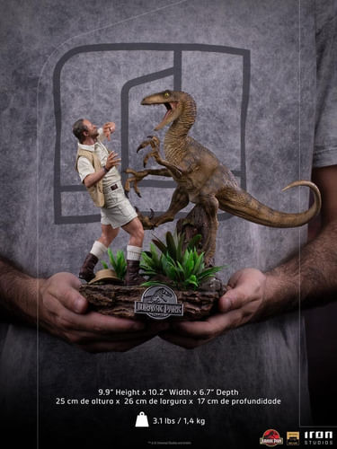 Figura Clever Girl Deluxe 1:10 Jurassic Park Iron Studios