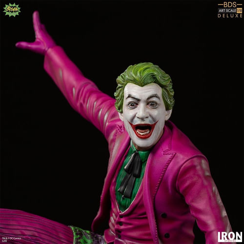 Figura The Joker Deluxe Bds Art 1/10 Batman 66 Iron Studios