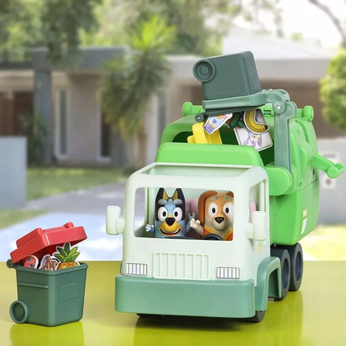Bluey Camion de basura con dos figuras 17170