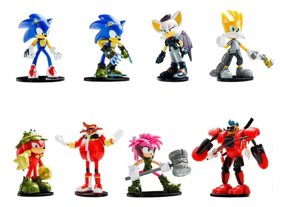 Sonic Pack X 4 Figuras Articuladas 7cm Son6040