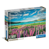 Puzzle Hqc Lupins At Lake Tekapo 1500 Pzas 31728 Clementoni