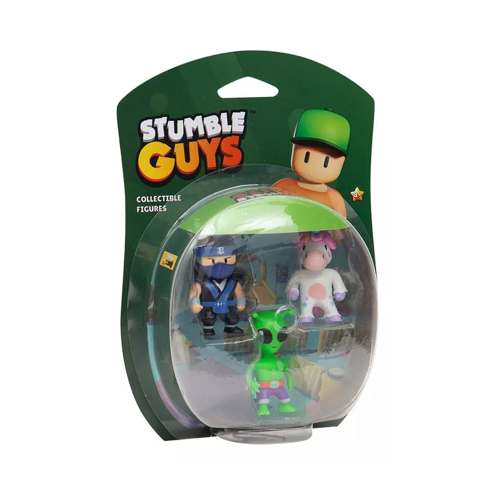Stumble Guys Blister con tres figuras de 5,50cm SG2020