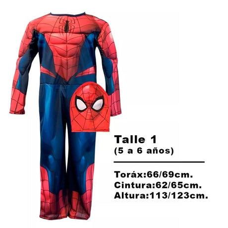 Disfraz Spiderman Hc C/musculo T1 Cad122910