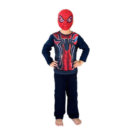Kit Spiderman Remera + Máscara Con Luz Cad132710