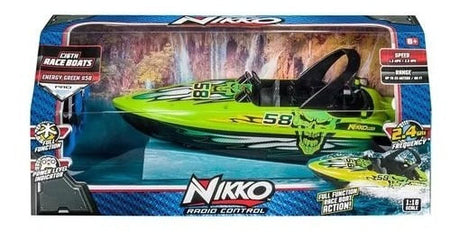 Nikko Race Boat Verde Vehículo A Radio A Control 1:16 10171