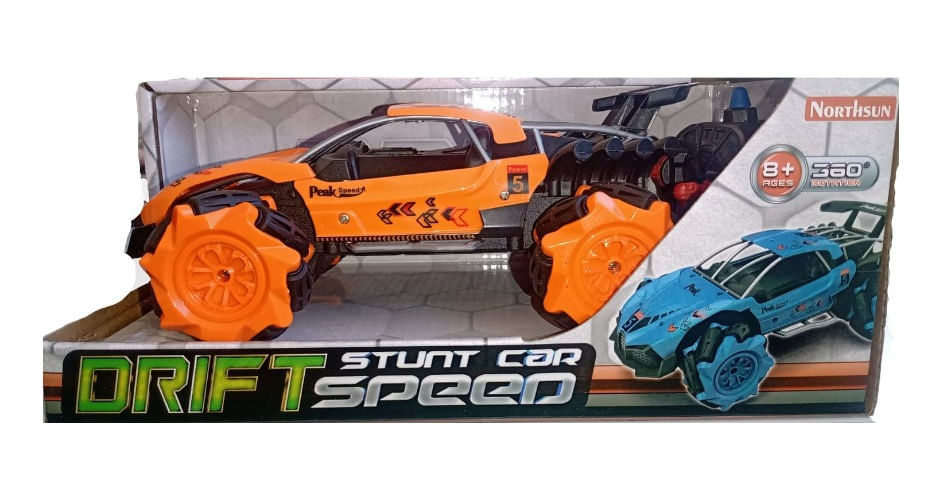 Auto Acrobacias Drift Stunt Car Speed R/c 1:18 024391 Ns Naranja