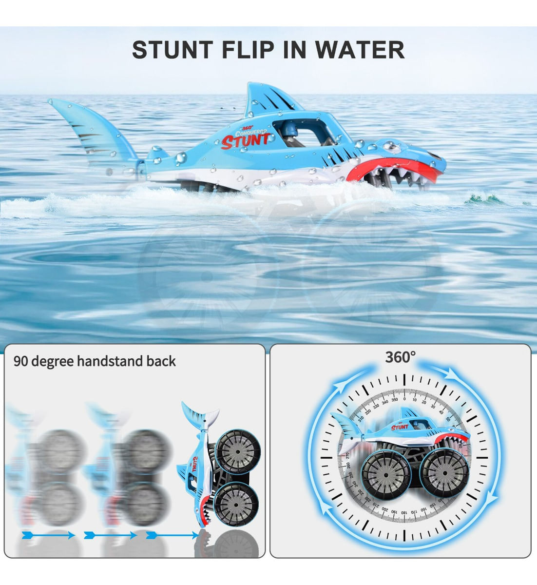 Auto Tiburon R/c Anfibio Small Shark 024586 Northsun