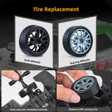 Auto Carrera Racing All Wheel Drive Drift Rc 1:36 024345 Ns