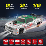 Auto Carrera Racing All Wheel Drive Drift Rc 1:36 024346 Ns