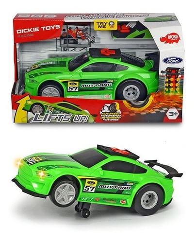 Dickie Toys Auto Luz Y Sonido Ford Mustang Wheelie Raiders