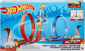 Hot Wheels Juego De Pistas Bucle Y Lanzamiento Grw39 Mattel