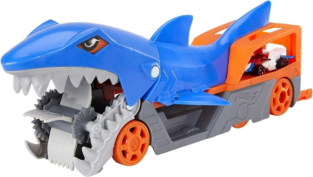 Hot Wheels Remolque Tiburón De Transporte Gvg36 Mattel