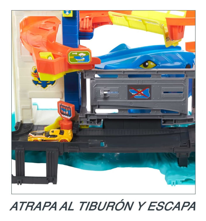 Hot Wheels City Mordisco Del Tiburón Hdp06 Mattel