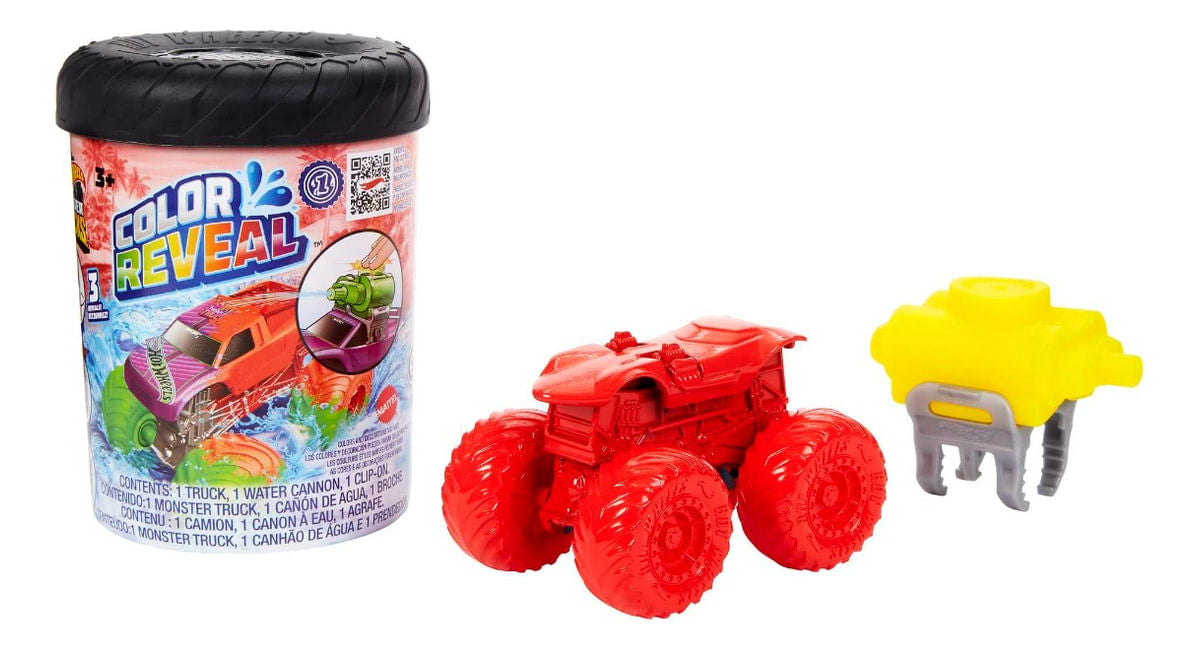 Hot Wheels® Monster Trucks Color Reveal Hjf39 Mattel