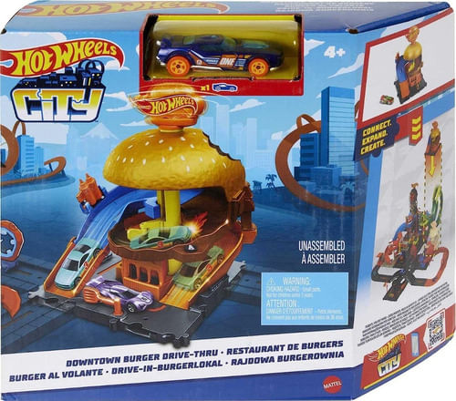 Hot Wheels City Pista Burger Blitz Hdr26 Mattel