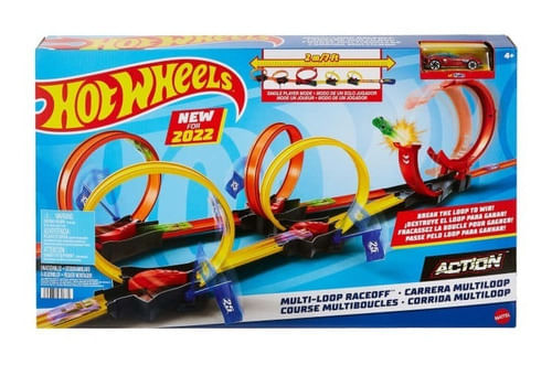 Hot Wheels Pista Multi-loop Raceoff Hdr83 Mattel