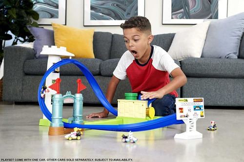 Hot Wheels Mario Kart Pista Circuito Slam Hgk59 Mattel