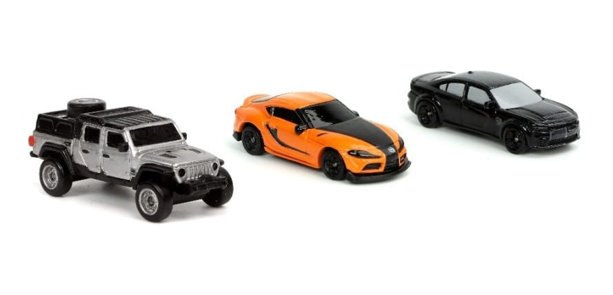 Set Nano Autos Diecast 1:65 Rapidos Y Furiosos 32481 Jada