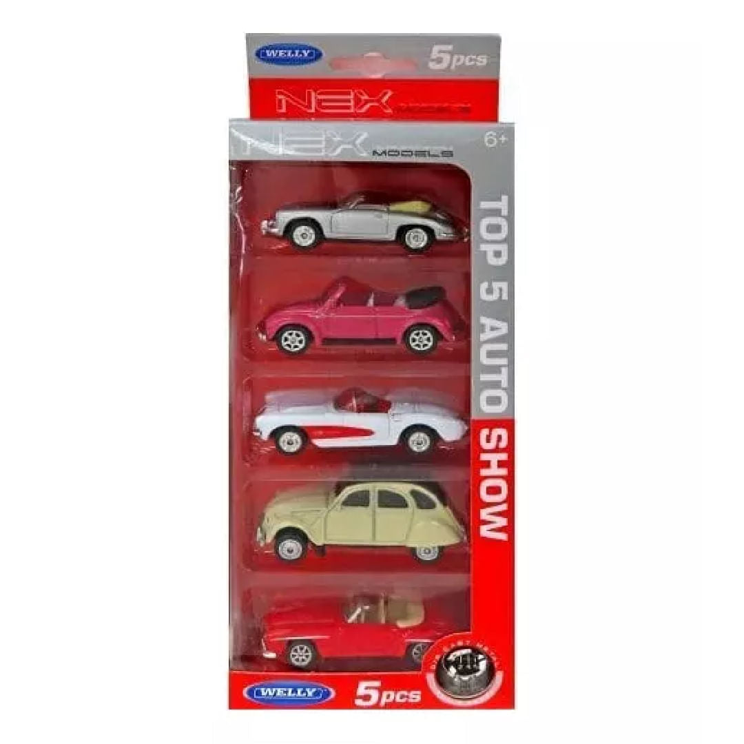 Welly 1:60 5 Piezas Reuda Libre 52020-5SG (U)