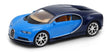 Welly 1:34 Bugatti Chiron Celeste con negro 43738cw