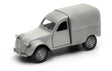 Welly 1:34 Citroen 2cv Furgoneta Gris Plata 43769cw