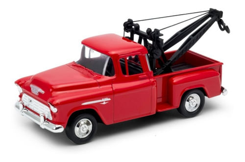 Welly 1:34 1955 Chevy Stepside Tow Truck Rojo 43765cw