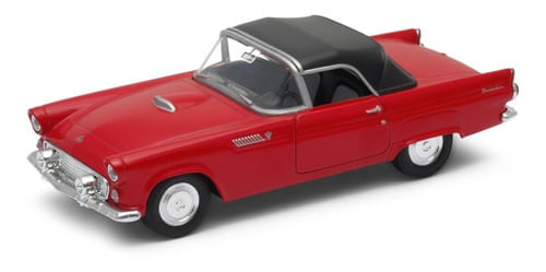 Welly 1:34 1955 Ford Thunderbird hard-top Rojo 42366h-cw