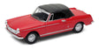 Welly 1:34 Peugeot 404 Cabriolet soft Top Rojo 43604h-cw