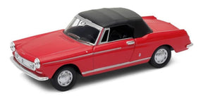 Welly 1:34 Peugeot 404 Cabriolet soft Top Rojo 43604h-cw