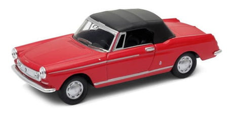 Welly 1:34 Peugeot 404 Cabriolet soft Top Rojo 43604h-cw
