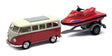 Welly 1963 Volkswagen T1 Bus+wave Ski 39886f-2tb e