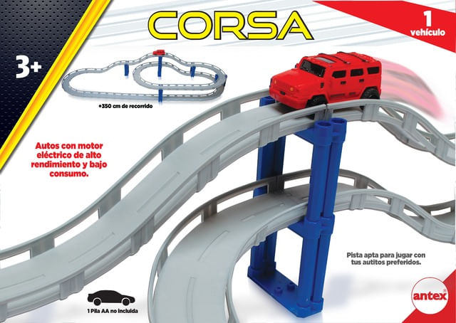 Antex Corsa Pista Mediana Con 1 Auto 4067