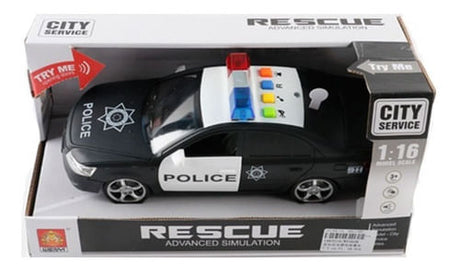 Auto Policía A Fricción Con Musca Y Luz 1483519
