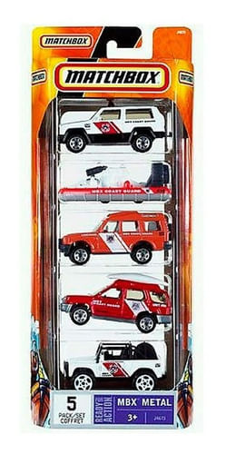 Matchbox Paquete X5 Autos Escala 1:64 C1817 Mod. Surtidos