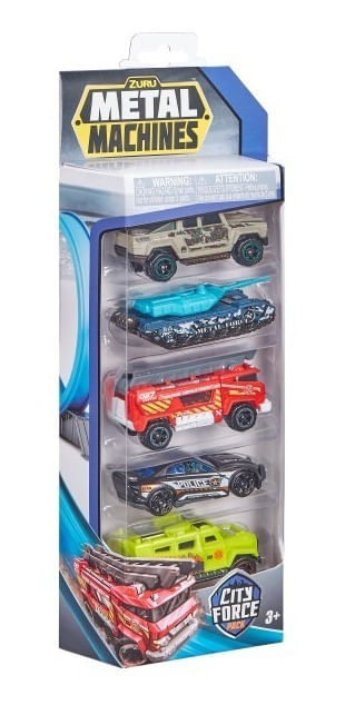 Metal Machines City Pack X 5 Autos Serie 2 6767