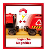 Trencity Vagón Porta Container De Madera