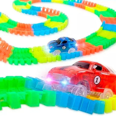 Pista Magnific Tracks Grande 240 Pzas Autos Luminoso 90240