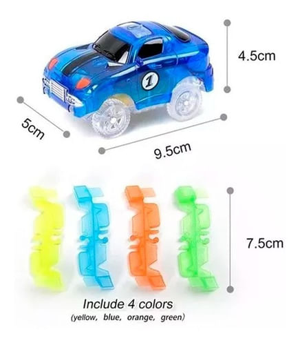 Pista Magnific Tracks Grande 240 Pzas Autos Luminoso 90240