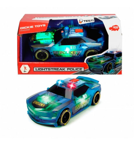 Auto Policía Con Luz Y Sonido 203763001