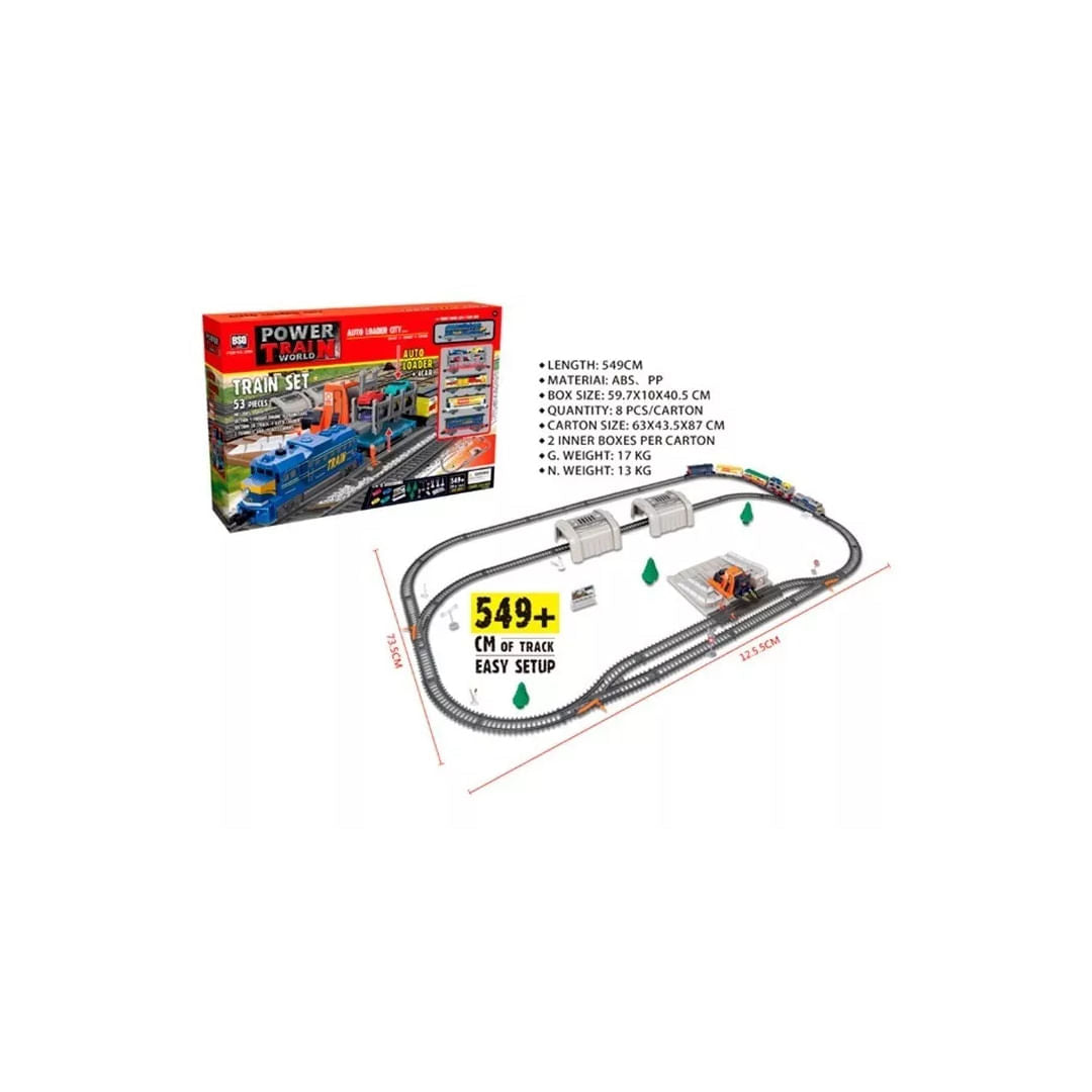 Pista de Trenes C/Luz y Sonido 53 Pcs 1570700