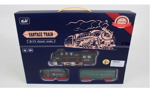 Pista De Tren Vintage Pasajeros Y Carga 11 Pcs 1727468