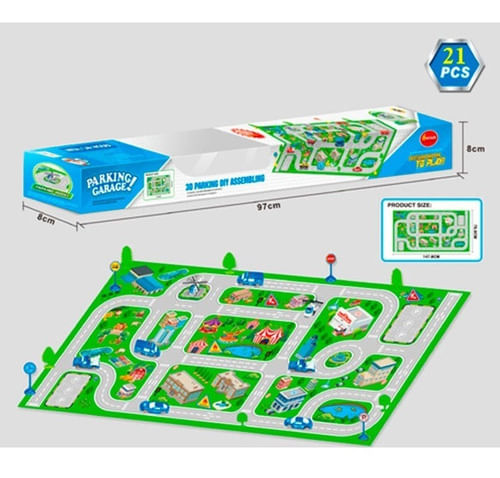 Pista De Autos Parking Armable De 97 Cm 1854327